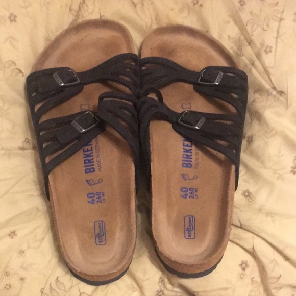 Birkenstock Granada Soft Footbed Oiled Leather Sandals - Picture 1 of 11